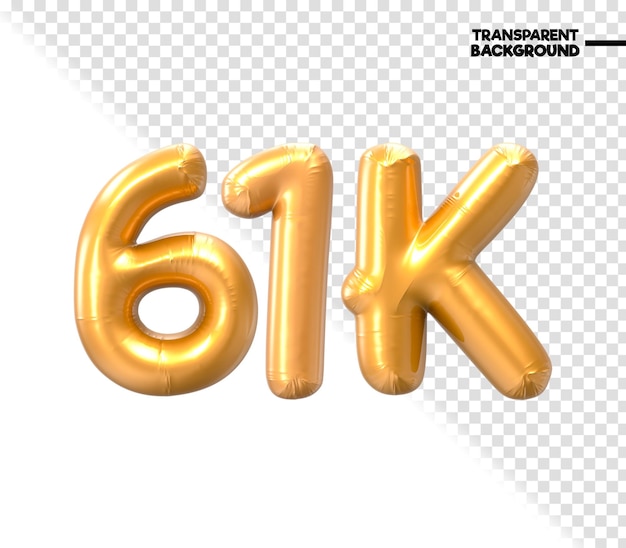Renderizado en 3D con el número de oro de 61K