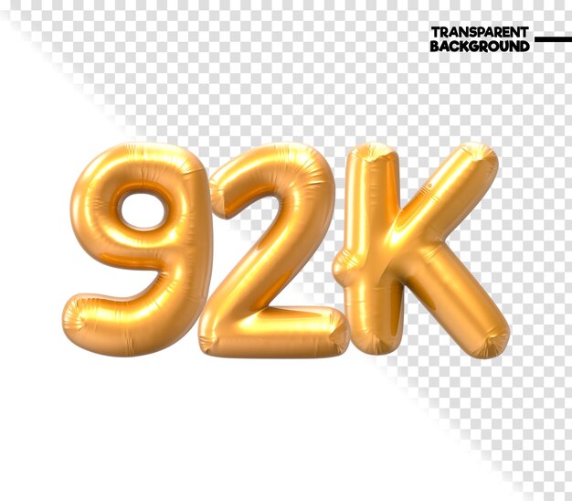 Renderizado en 3D con el número de oro de 92K