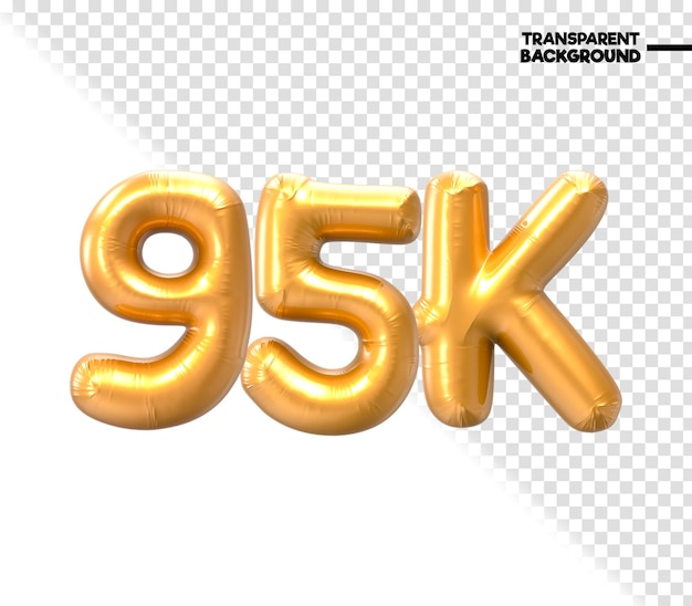Renderizado en 3D con el número de oro de 95K