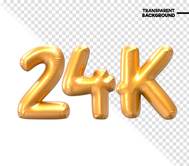 PSD renderizado en 3d en oro de 24k