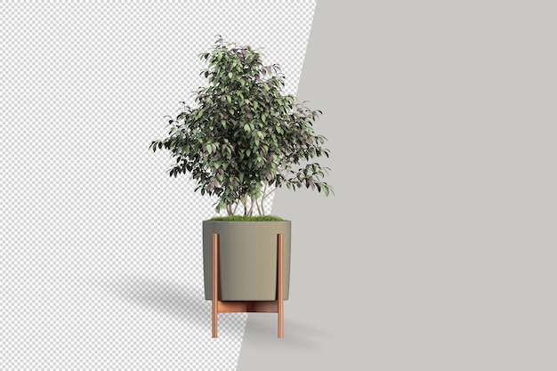 Renderizado 3D de la planta isométrica