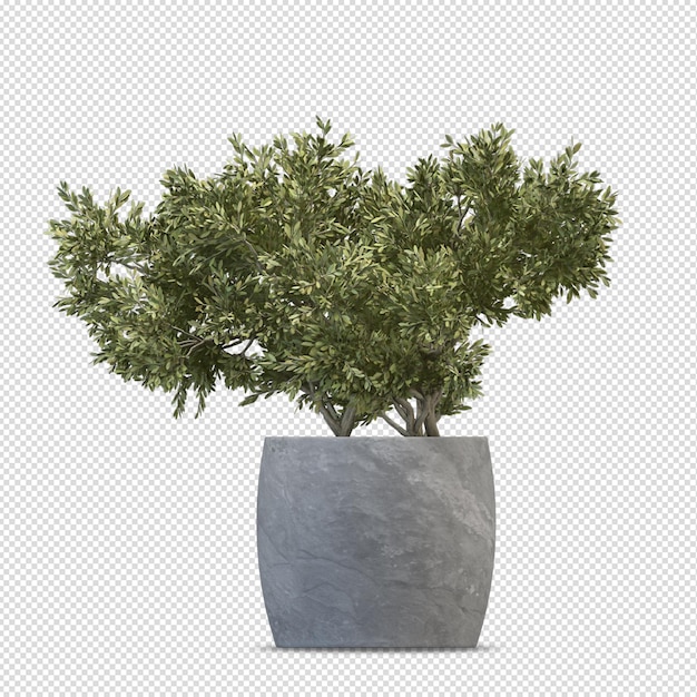 Renderizado 3D de la planta isométrica