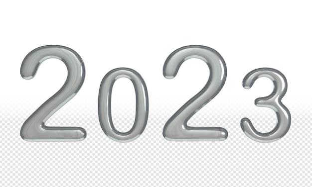 renderizado 3d de plata 2023