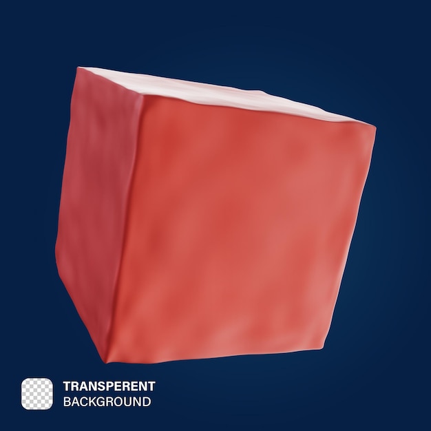 Renderizado 3d PSD cuadrado