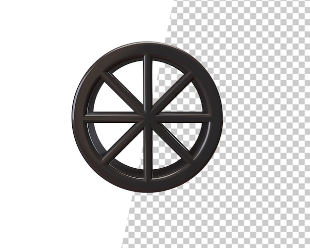 PSD renderizado 3d de ruedas de coche