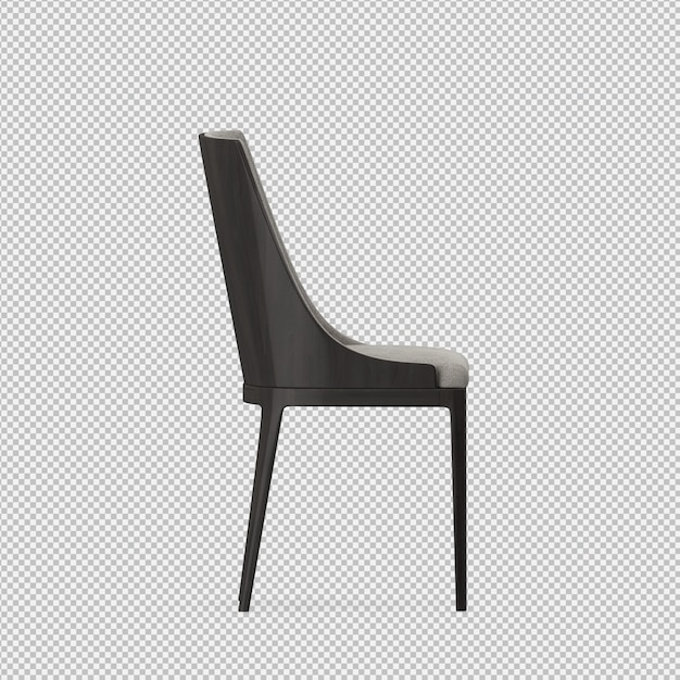 Renderizado en 3D de un sillón isométrico