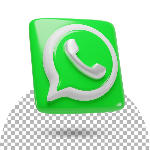 Renderizado 3d de whatsapp