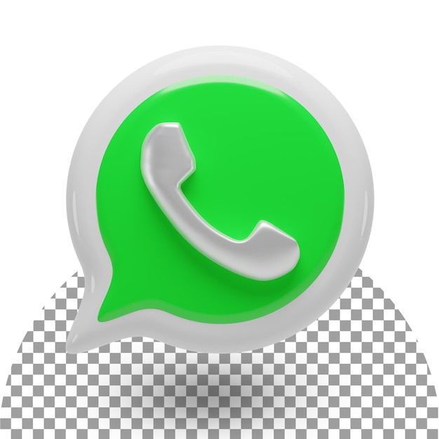 Renderizado 3d de whatsapp