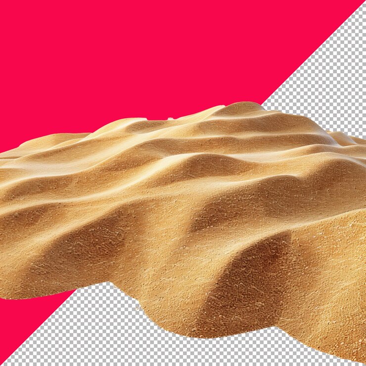 PSD renderizado aislado en arena 3d de fondo blanco de fondo transparente png psd