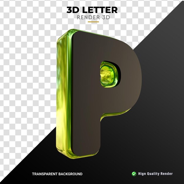Renderizado realista de alta calidad de textura de oro suave de letra 3D