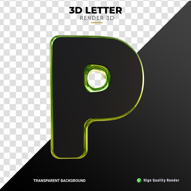 Renderizado realista de alta calidad de textura de oro suave de letra 3D