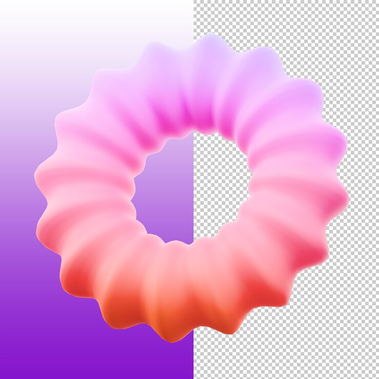Renderizado de rosquillas en gradiente