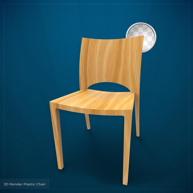 Renderizado de la silla isométrica en 3D
