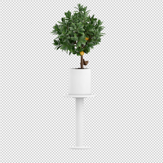 Rendição isométrica da planta 3d