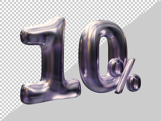 Rendu 3d De 10% Avec Un Style Moderne