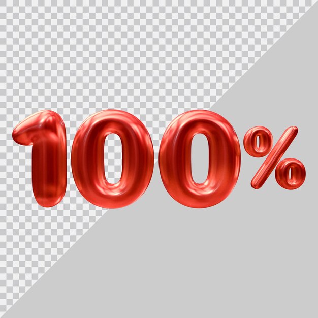 Rendu 3D de 100 % avec un style moderne