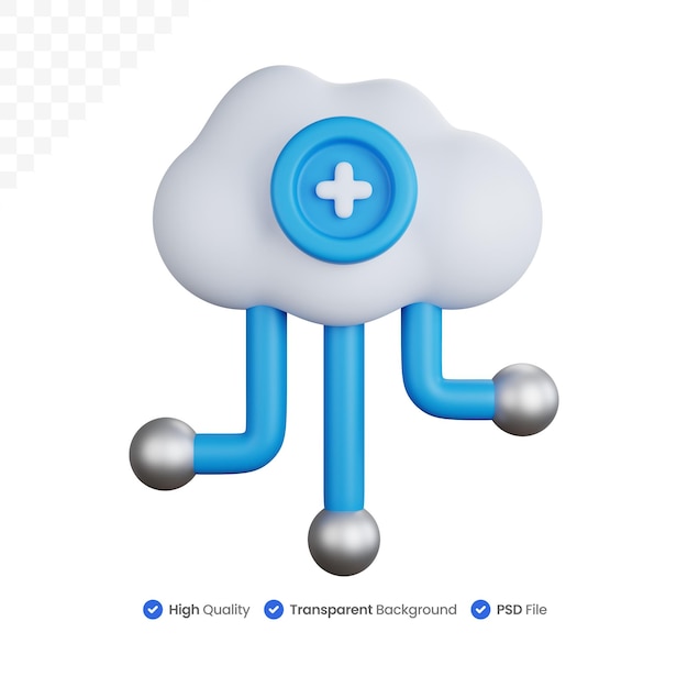 PSD rendu 3d ajouter une connexion cloud isolée