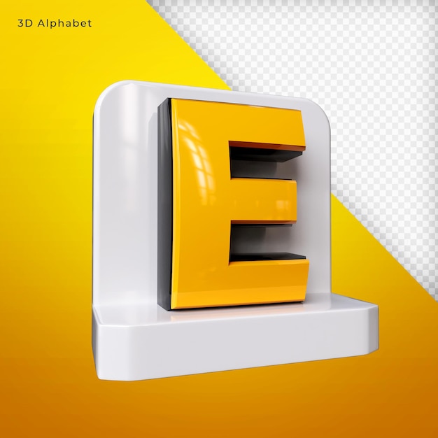 Rendu 3d De L'alphabet Premium Psd