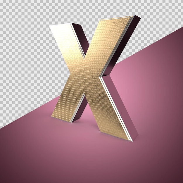 Rendu 3d De L'alphabet X