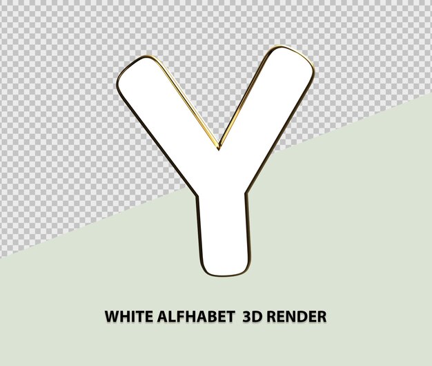 PSD rendu 3d alphabétique