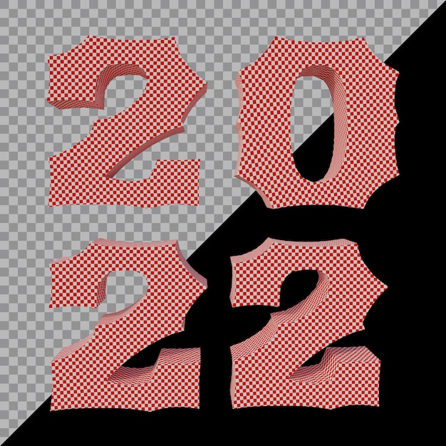 PSD rendu 3d de l'année 2022