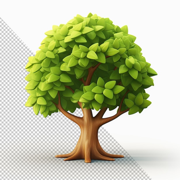 PSD rendu 3d arbre isolé