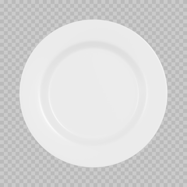 Rendu 3D d'une assiette de cuisine pour la création de scènes