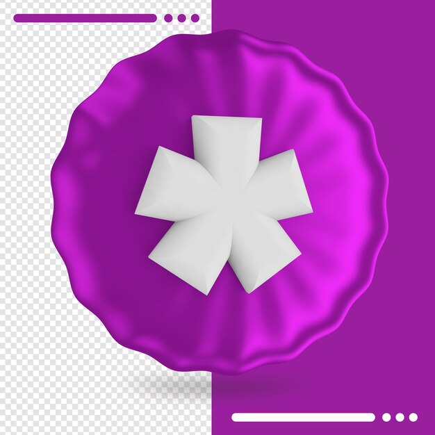 PSD rendu 3d asterisk