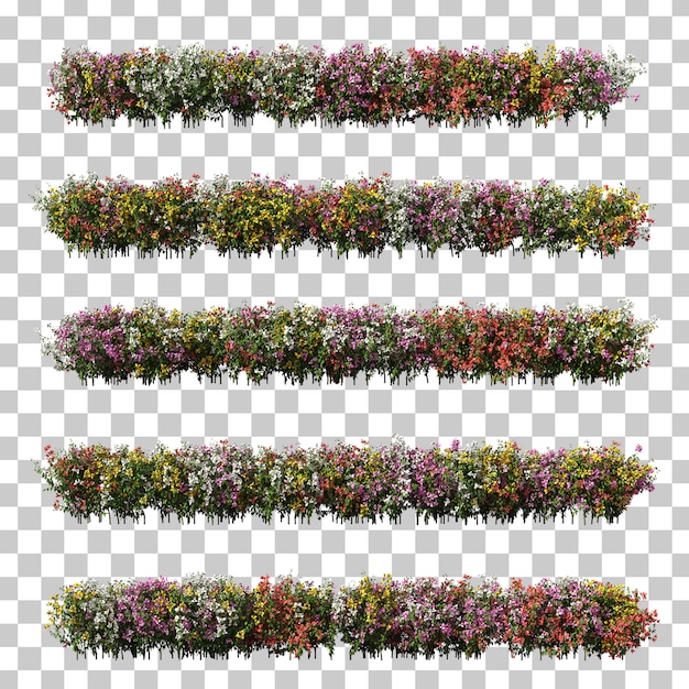 PSD rendu 3d de bougainvilliers