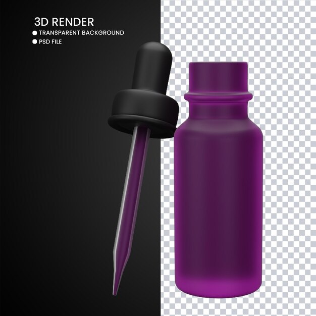 Rendu 3d De Bouteille Cosmétique