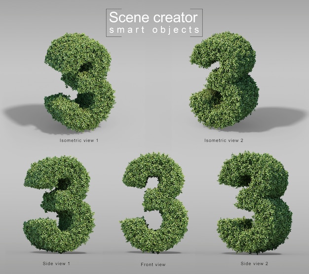Rendu 3D de Buxus numéro 3