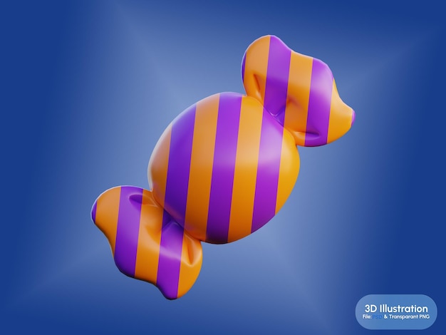 Le rendu 3D de Candy of Halloween
