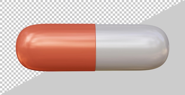 rendu 3d de capsule médicale avec un style moderne