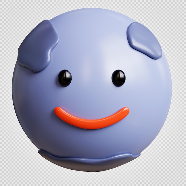 Rendu 3d Caractère Sourire Pluton