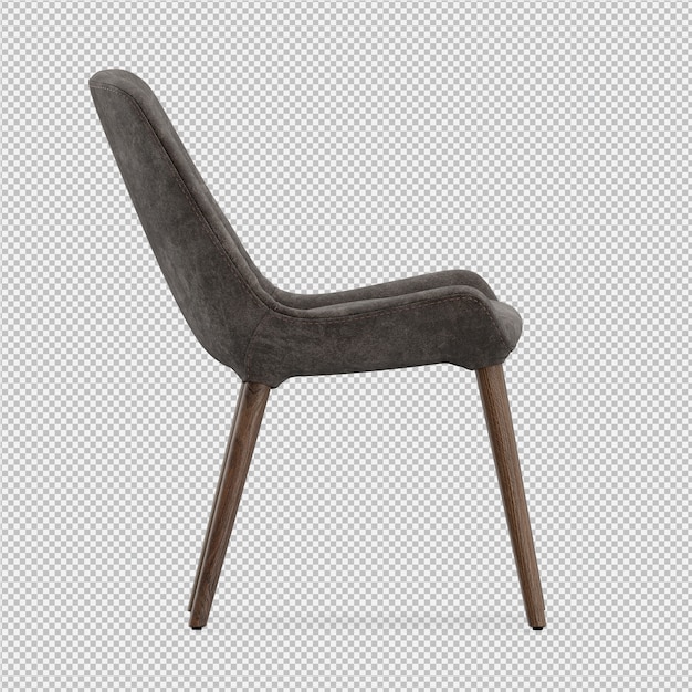 Rendu 3d De Chaise Isométrique