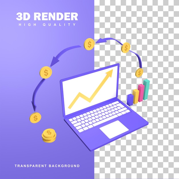 Rendu 3D Concept De Retour Sur Investissement.