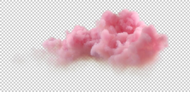 PSD rendu 3d, crépuscule, coucher de soleil, vibrations, nuages, isoler sur fond transparent