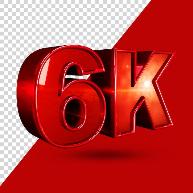 Rendu 3D Design 6k isolé