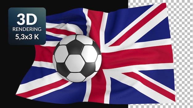 Rendu 3d Drapeau Du Monde Football Football