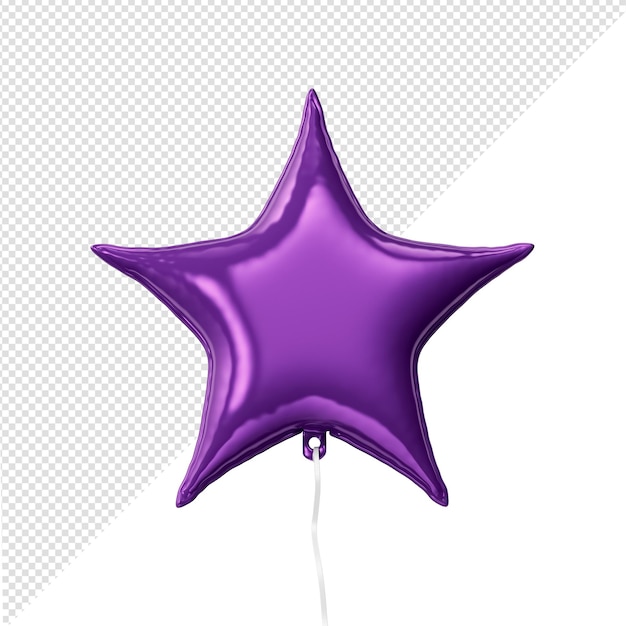 Rendu 3d Du Ballon étoile Violet