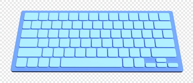 Rendu 3D du clavier Illustration de rendu 3D du clavier de l'ordinateur