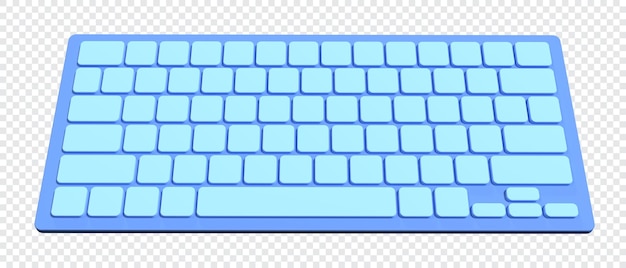 PSD rendu 3d du clavier illustration de rendu 3d du clavier de l'ordinateur