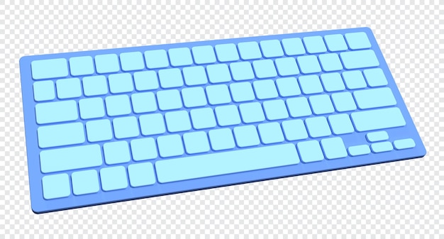 Rendu 3D du clavier Illustration de rendu 3D du clavier de l'ordinateur