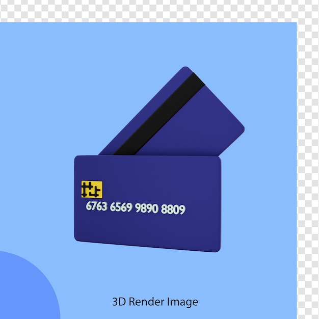 Rendu 3d Du Commerce électronique De Carte Bancaire