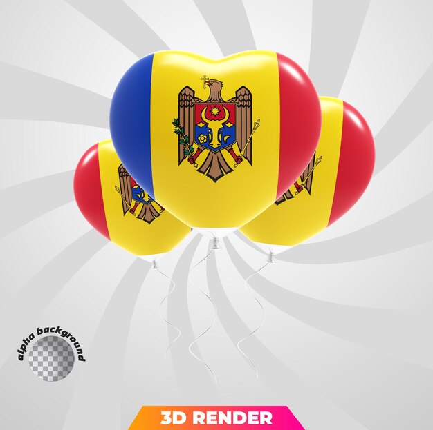 PSD rendu 3d du drapeau national