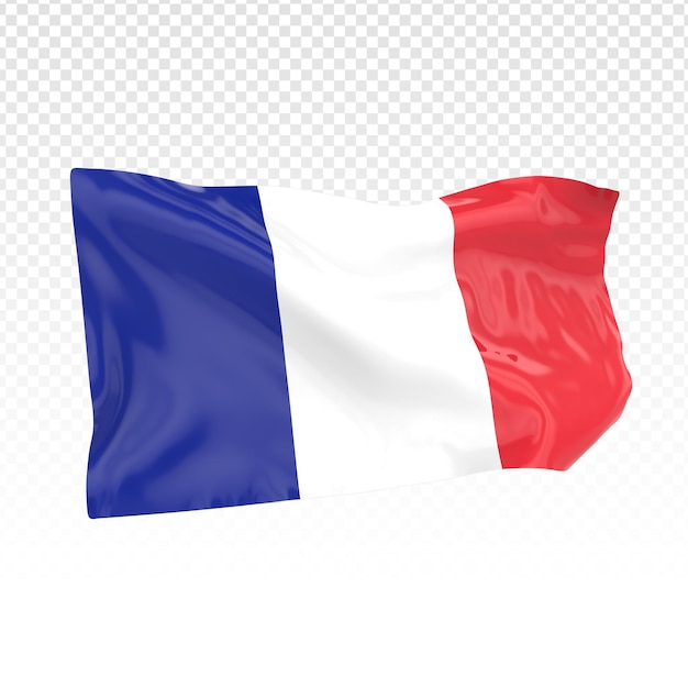 PSD rendu 3d du drapeau