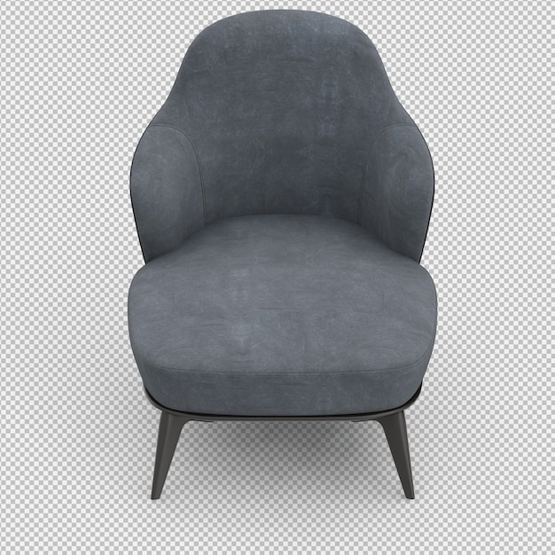 Rendu 3d Du Fauteuil Isométrique