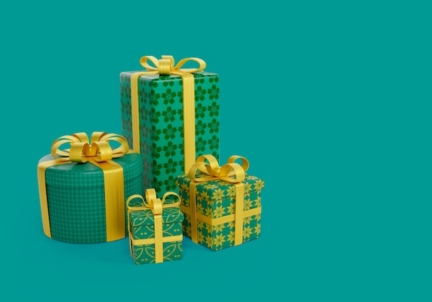 rendu 3d du fond de noël