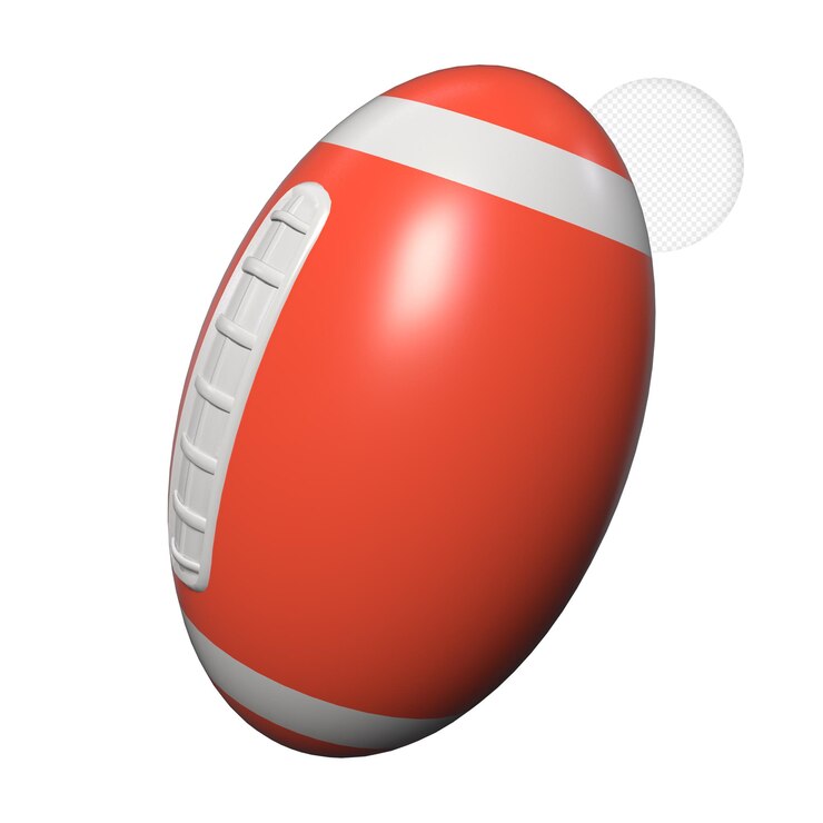 PSD rendu 3d du football américain