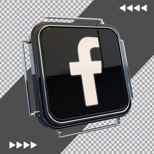 Rendu 3d Du Logo Des Médias Sociaux